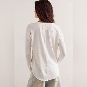 Free people Colby white long sleeve